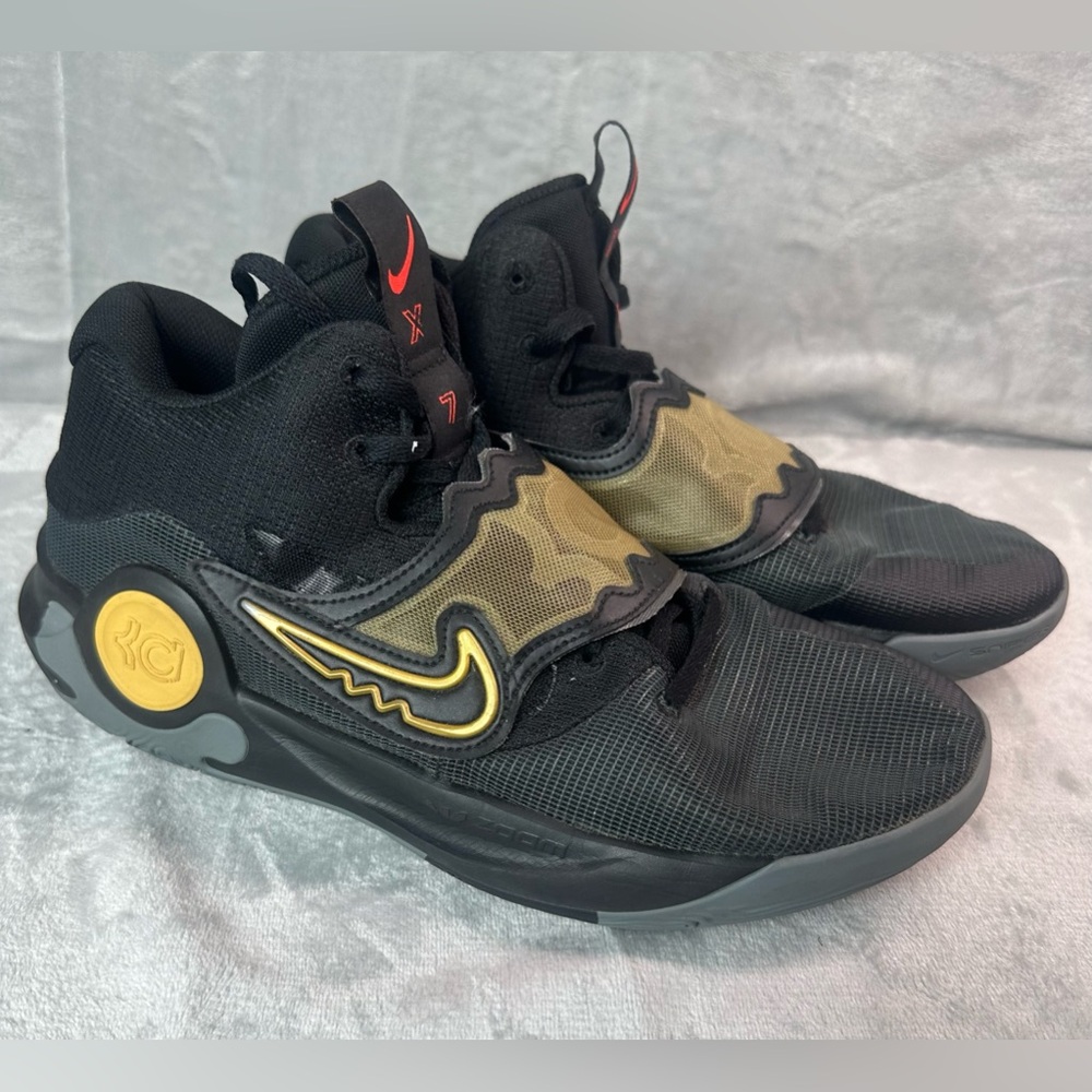 Nike KD Trey 5 X Basketball Shoes Black Metallic Gold Mens Size 13 - Picture 1 of 10